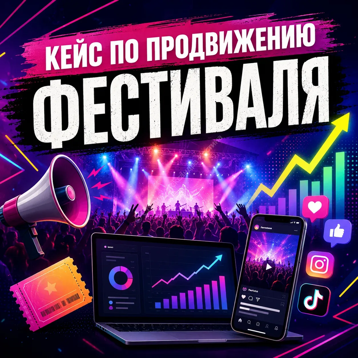 Кейс по продвижению фестиваля — работа из портфолио студии Александра Костина