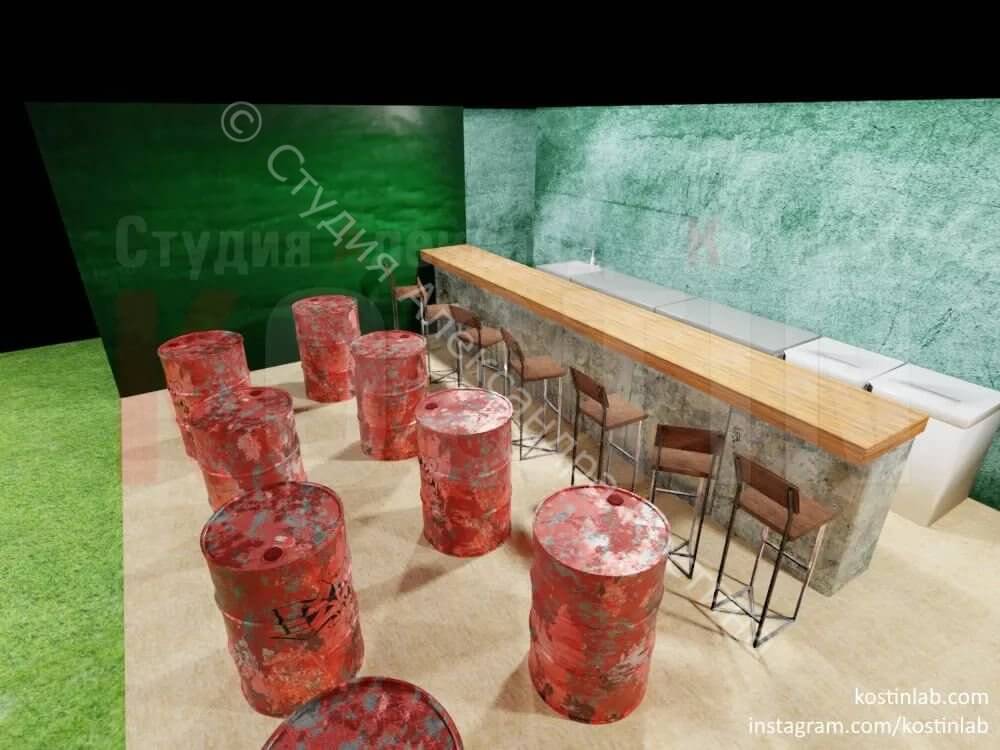 3D фудкорт для фестиваля Ультра 100: дополнительный материал 1