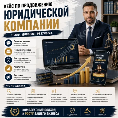 Кейс по продвижению юридической компании